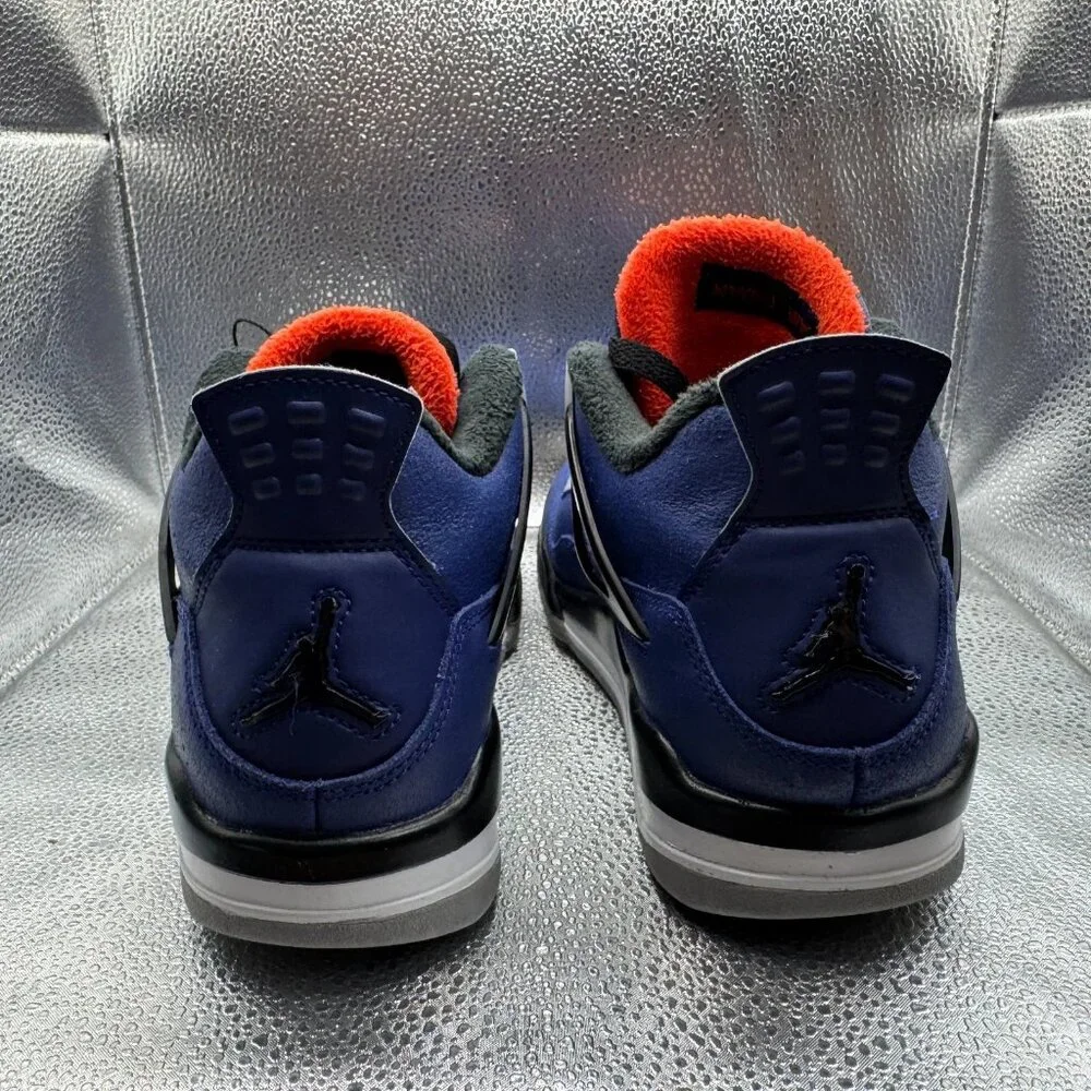 Size 7Y Nike Air Jordan 4 Retro Winter Loyal Blue Black Kids Sneaker‎ CQ9745 401